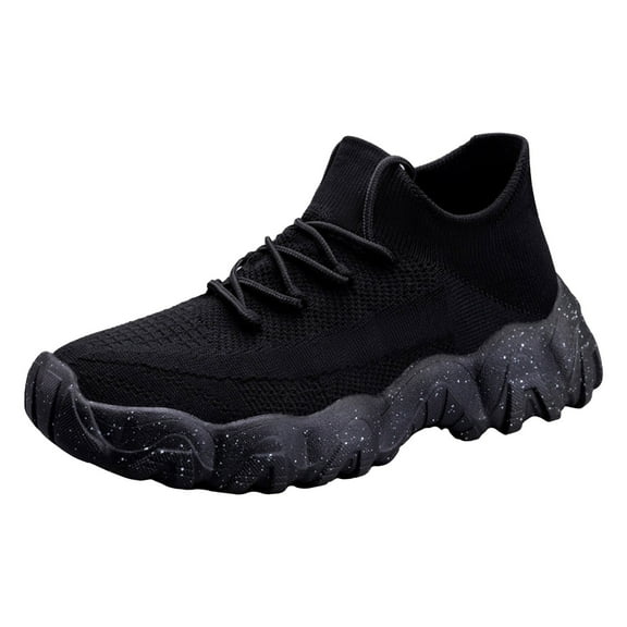 Mens Running Shoes Fashion Sneakers Lightweight Slip on Tennis Walking Shoes for Athletic Gym Workout