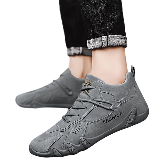 Mens Running Shoes Non Slip Comfortable Walking Shoes Lace Up Athletic Sports Shoes for Gym Workout