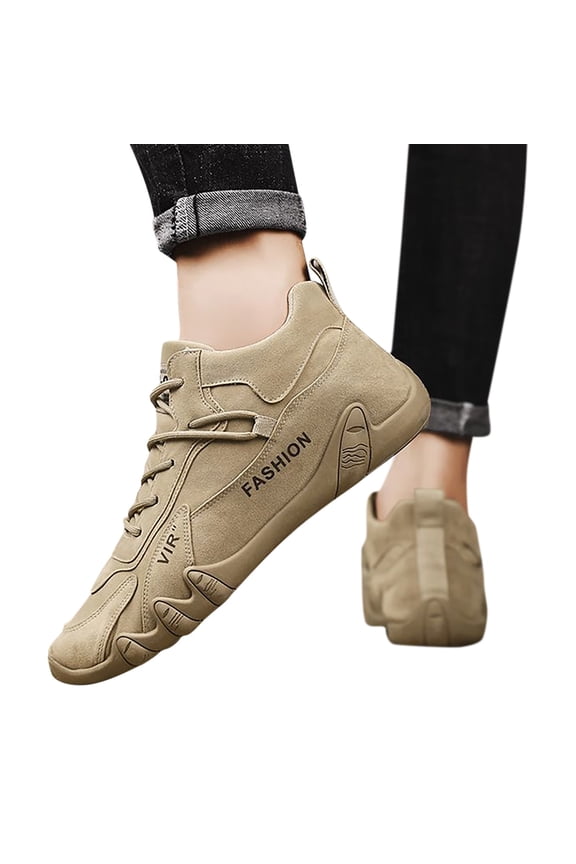 Mens Running Shoes Non Slip Comfortable Walking Shoes Lace Up Athletic Sports Shoes for Gym Workout