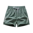 thumbnail image 1 of Mens Running Shorts 3" Quick Dry Elastic Waist Reflective Strip with Pockets Short Pants Fathers Gifts, 1 of 6