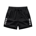 thumbnail image 1 of Mens Running Shorts 3" Quick Dry Elastic Waist Reflective Strip with Pockets Short Pants Fathers Gifts, 1 of 6
