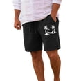 thumbnail image 1 of Mens Running Shorts Casual Summer Shorts with Print Comfortable Breathable Beach Shorts, 1 of 4