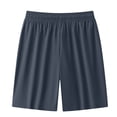 thumbnail image 1 of Mens Running Shorts Quick Dry Lightweight Athletic Shorts with Zipper Pockets for Workout Gym Training Outdoor Gray 2 4XL, 1 of 5
