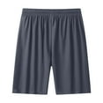 thumbnail image 1 of Mens Running Shorts Quick Dry Lightweight Athletic Shorts with Zipper Pockets for Workout Gym Training Outdoor Gray 3XL, 1 of 6