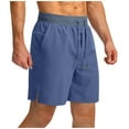 thumbnail image 1 of Mens Running Shorts adjustable drawstring side splits Lightweight with Pockets Hiking Beach Gym Workout Athletic Shorts For Men, 1 of 8