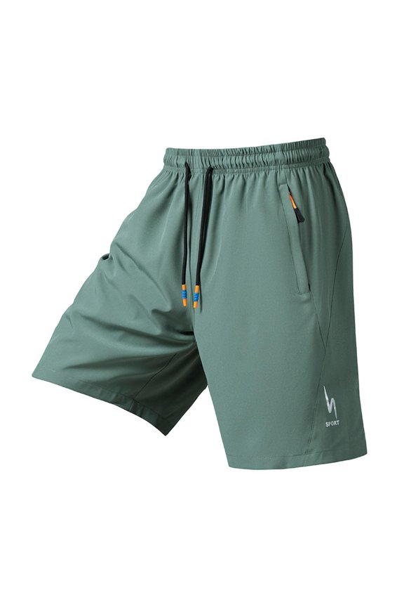 Mens Running Shorts with Zipper Pockets Summer Lightweight Shorts for Training, Sporty Free Movement Shorts
