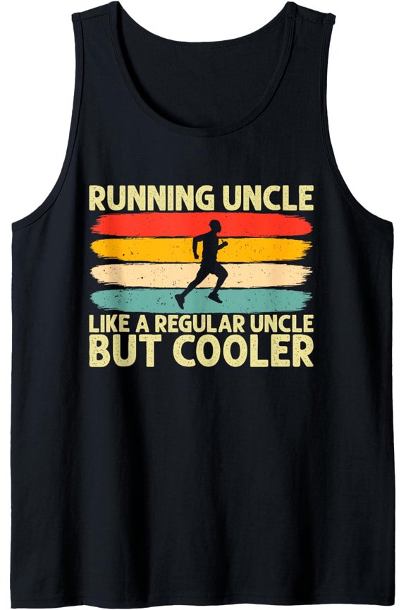 Mens Running Uncle Design Marathon Runner Uncle Tank Top Size S-3XL