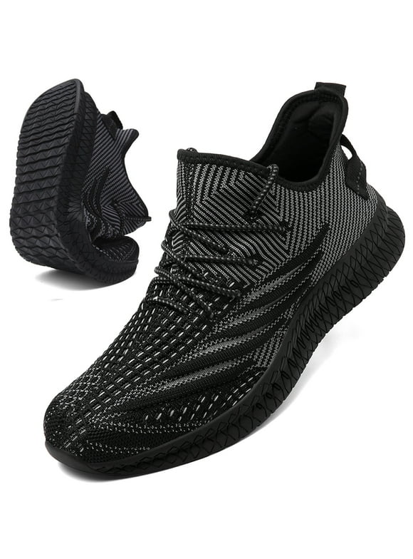 Mens Running Walking Shoes Fashion Sneakers for Men - Running Shoes for Men Lightweight Breathable Non Slip Mesh Gym Tennis Comfortable Arch Support Athletic Sneakers