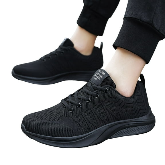 Mens Running Walking Tennis Shoes Mesh Lighweight Breathable Athletic Fitness Workout Golf Driving Work Sneakers
