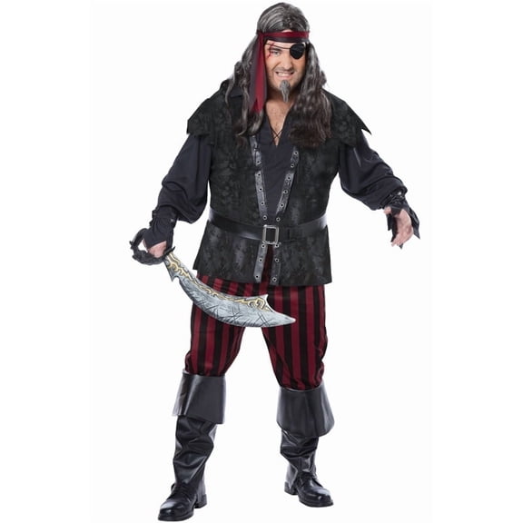 Ruthless Rogue Pirate Mens Plus Costume
