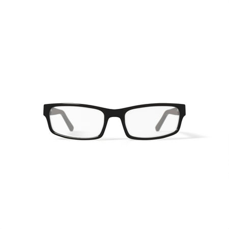 Walmart Mens FM9238Z Rectangular Prescription Eyeglasses with Case, Black/Brown