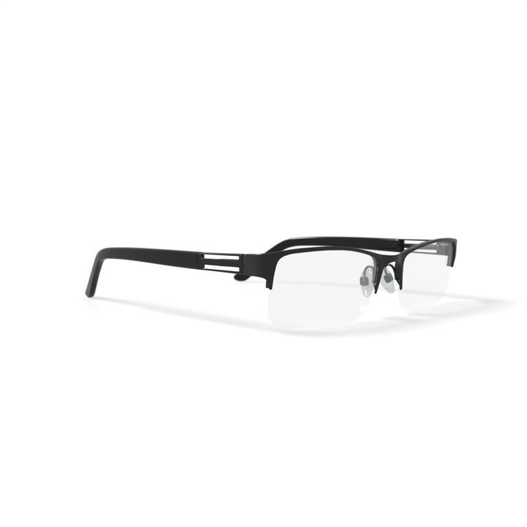 Black semi rimless eyeglasses outlet