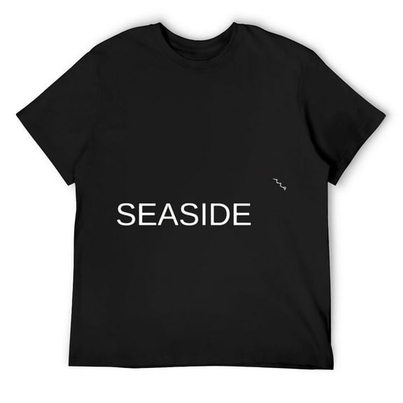 Mens SEASIDE - RRA - FRONT DESIGN T-Shirt Black