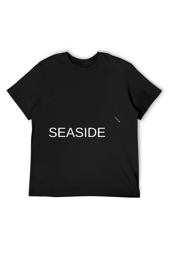 Mens SEASIDE - RRA - FRONT DESIGN T-Shirt Black