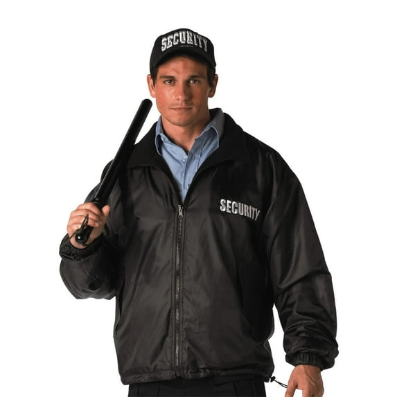 Mens "SECURITY" Reversible Black Jacket