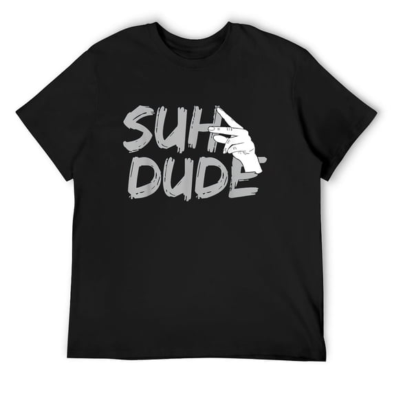Mens SUH DUDE T-Shirt Black Large