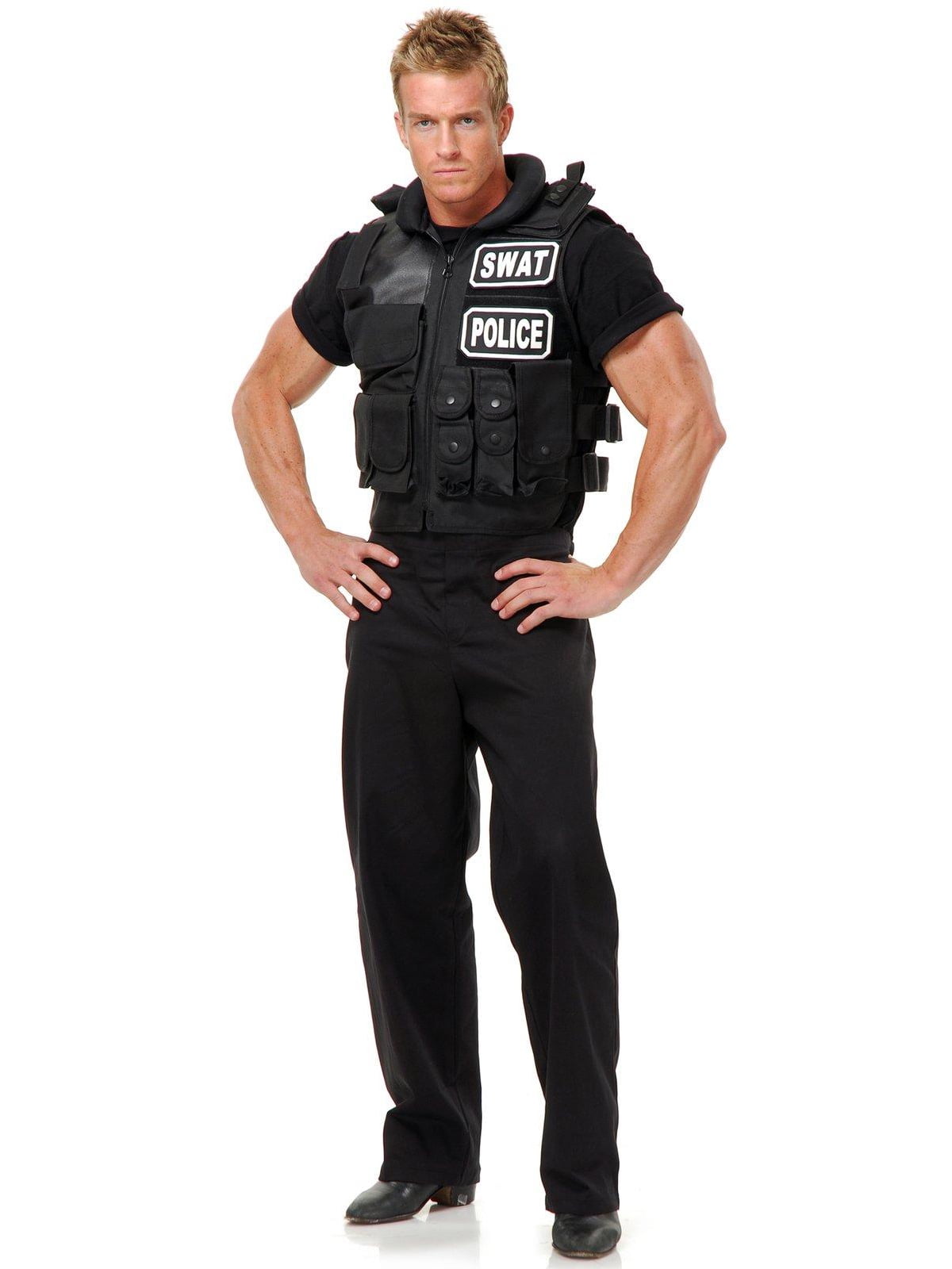 Mens SWAT Team Vest Costume 