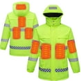 thumbnail image 1 of Mens Safety Heated Jacket Waterproof Reflective High Visibility Work Coat with Pockets Winter Warm Electric Heater, 1 of 6