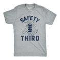 thumbnail image 1 of Mens Safety Third T Shirt Funny 4th of July Fireworks Show Summer Graphic Novelty Tee Graphic Tees, 1 of 9