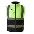 thumbnail image 1 of Mens Safety Work Heated Vest Waterproof Work Construction Zipper Pockets Coat Hi Vis Reflective Heating Jacket Coat, 1 of 7