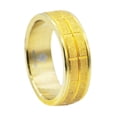thumbnail image 1 of Mens Sand Blasted Gold Plated Stainless Steel Band, 1 of 3