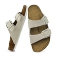 thumbnail image 1 of Mens Sandals, Arch Support Slides with Adjustable Buckle Straps Memory Foam Insole & Cork Footbed Slides for Men Footwear - Non-Slip Summer Sandals for Men & Lightweight Mens Slides, 1 of 5