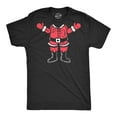 thumbnail image 1 of Mens Santa Body T Shirt Funny Christmas Party Saint Nicholas Suit Tee for Guys Graphic Tees, 1 of 9
