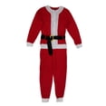 thumbnail image 1 of Mens Santa Claus Christmas Holiday Fleece Costume Union Suit Pajamas, 1 of 1