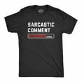 thumbnail image 1 of Mens Sarcastic Comment Loading T Shirt Funny Sarcasm Joke Graphic Novelty Tee for Guys Graphic Tees, 1 of 9