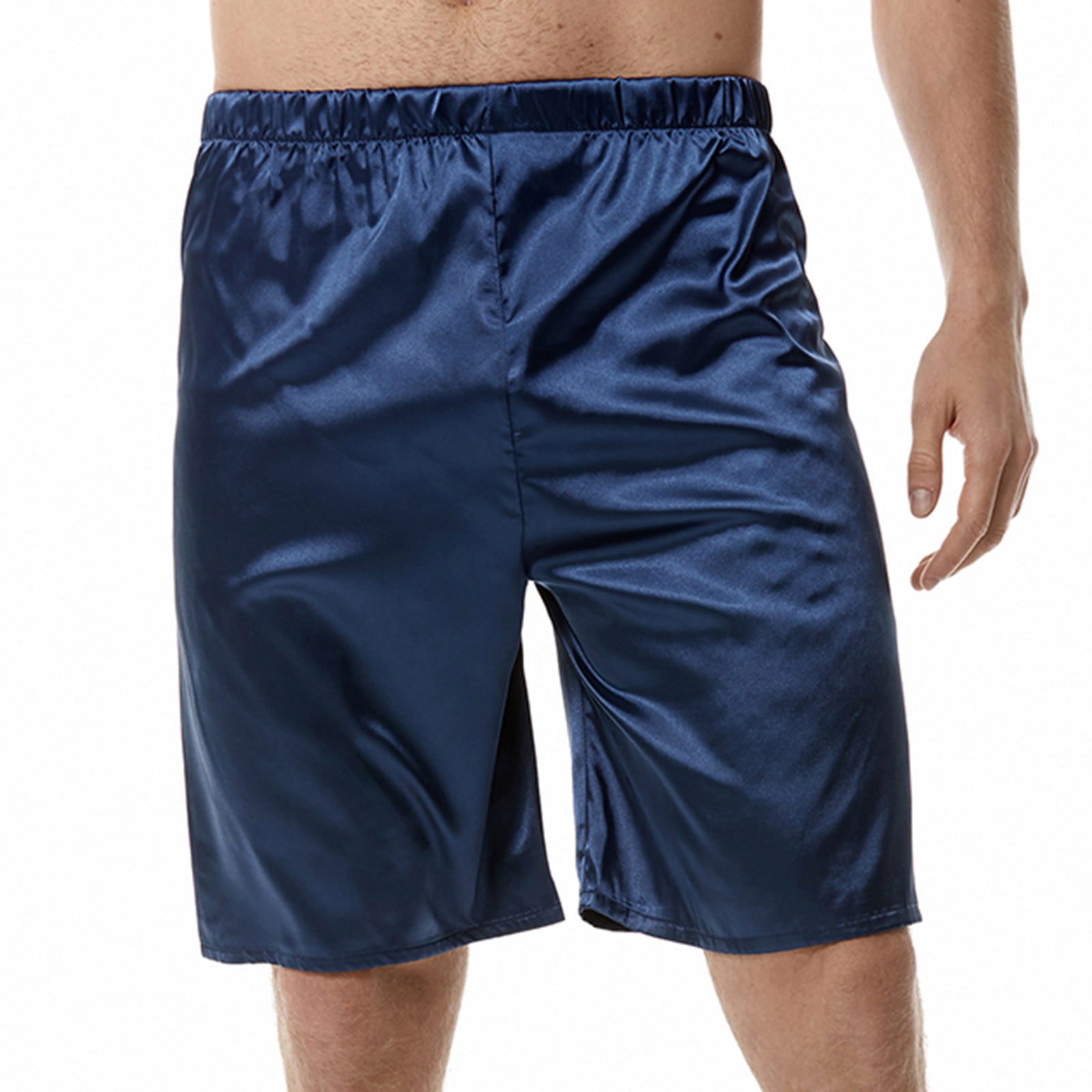 DORSU Men's Cotton Boxer Briefs - 5-Pack Assorted Patterns, Medium | Loose Fit Sleep Shorts & Lounge Boxers
