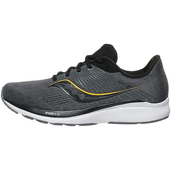 Mens Saucony Guide 14 Running Shoe Coal/ViziGold
