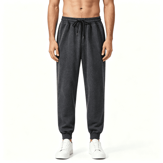 LONKITO Mens Sweatpants with Pockets, Casual Running Jogger Pants Workout Athletic Sweatpants Elastic Bottom, Size 3XL