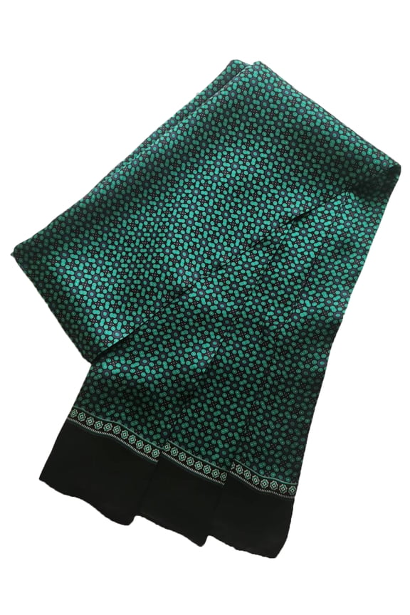 Mens Scarves 100 Silk Tube Scarf Double Layers Fashion Wrap Neckerchief Formal Business Casual Party