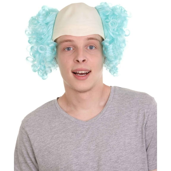 HPO Adult Mens Scary Bald Clown Curly Wigs Collection | Cosplay Halloween Wigs