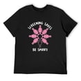 thumbnail image 1 of Mens Screening Saves Be Smart Breast Cancer Awareness T-Shirt Black Medium, 1 of 5