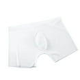thumbnail image 1 of Mens Seamless Ice Silk Boxer Shorts Ultra Soft Stretchy Underwear Traceless Briefs Sexy See Through Transparent Breathable Comfort Trunks, 1 of 3