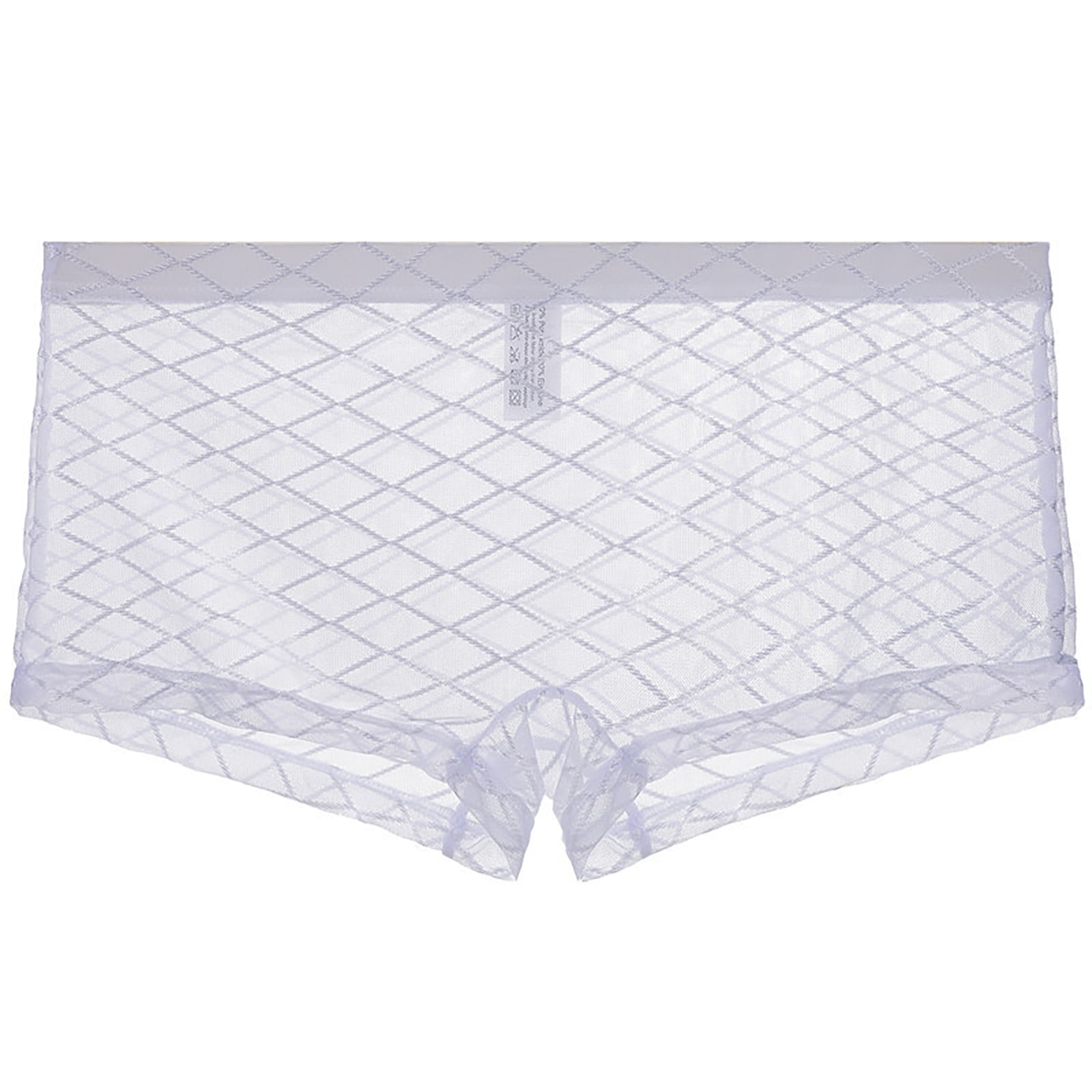 Mens See Through Boxers Sexy Mesh Lace Trunk Underwear Seamless Thin ...