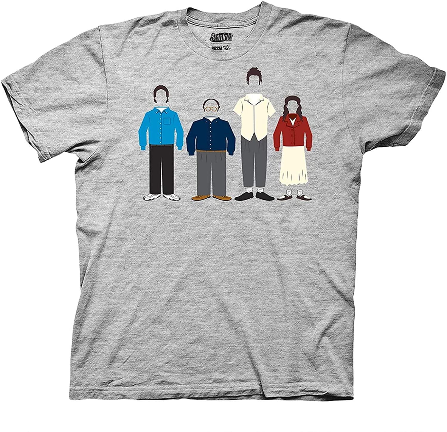 Mens Seinfeld Classic T-Shirt - Seinfeld Mens Fashion - Jerry, Kramer, Geroge and Elaine Tee - Walmart.com