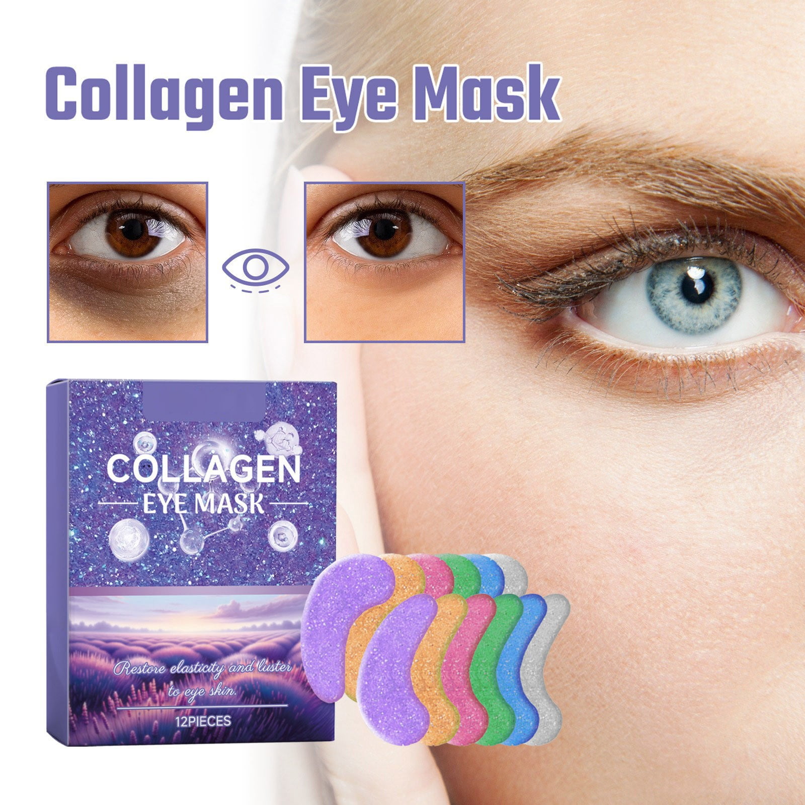 Mens Self Care under Eye Plumper Eye Cold Compress for Puffy Eyes under Eye J1 Jelly Pack Moist Heat Eye Compress for Dry Eyes Plumping Eye Dark Eye Face Products Eye Tape for Hooded