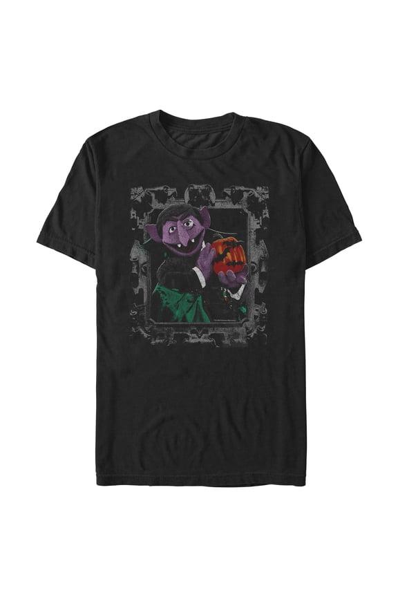 Mens Sesame Street Count von Count Portrait T Shirt