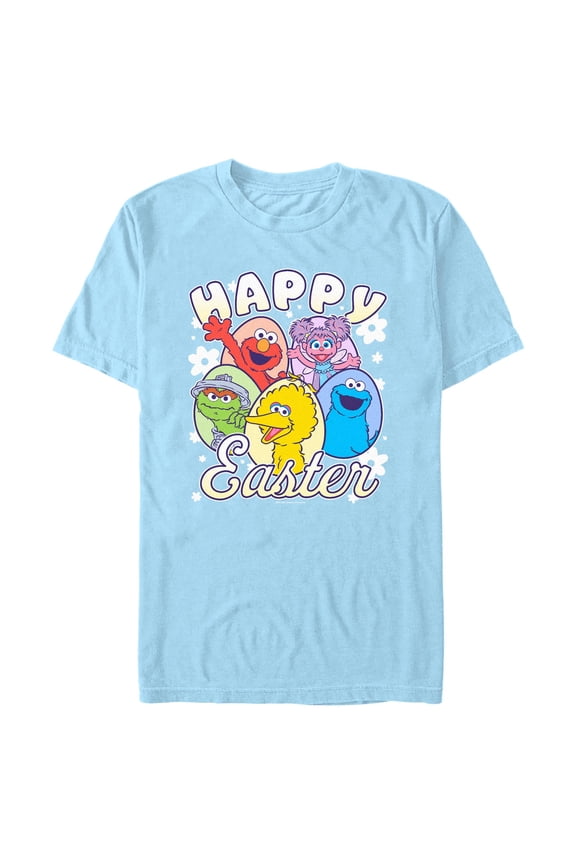 Mens Sesame Street Happy Easter Eggs T Shirt