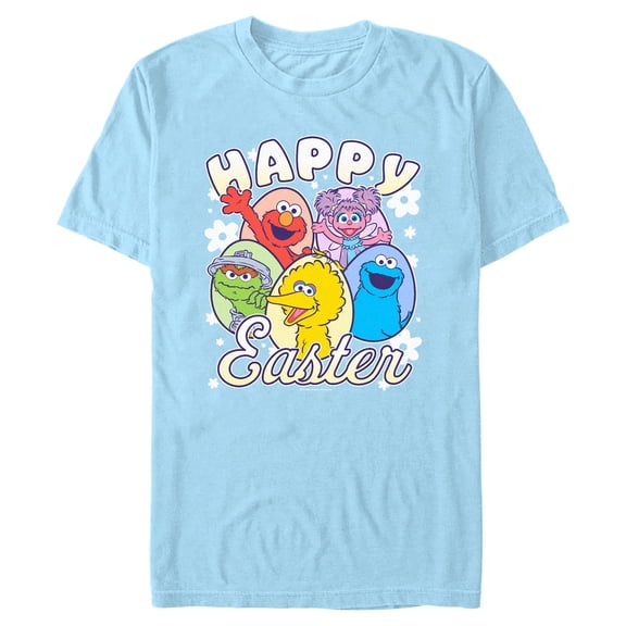 Mens Sesame Street Happy Easter Eggs T Shirt