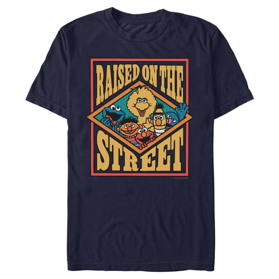 Mens Sesame Street Raised on the Street T Shirt