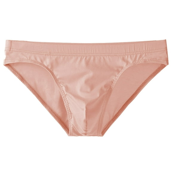 Mens Sexy Briefs Underwear Low Rise Solid Color Underwear Soft Breathable Comfortable Underwear