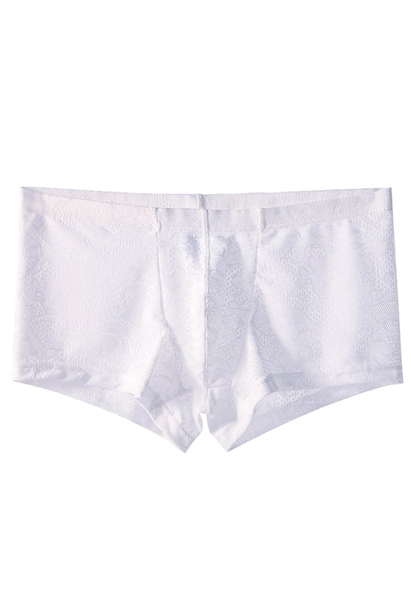 Mens Sexy Lace Panties Cheeky Underwear Low Waist Thongs G-String U Convex Underpants