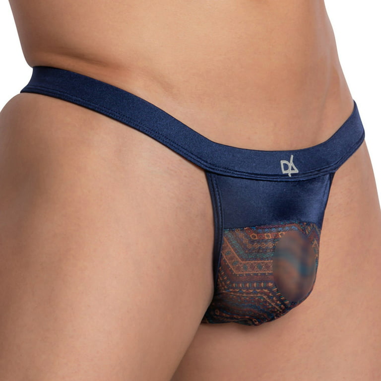 Mens Mesh See-through Pouch G-string Briefs Underwear T-back Thong V-string  #