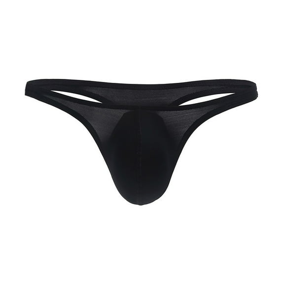 Mens Sexy Thong Underwear G String Enhancing Pouch T Back Bikini Briefs