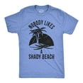 thumbnail image 1 of Mens Shady Beach Funny Shirts Vacation Funny Vintage Novelty Hilarious T shirt Graphic Tees, 1 of 6