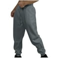 thumbnail image 1 of Mens Shaker Cargo Sweatpants qolati Stretch Drawstring Athletic Sport Joggers Regular Fit Workout Gym Track Pants with Pockets, 1 of 4
