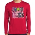 thumbnail image 1 of Mens Sham Rock Irish Shamrock St Patrick's Day Moisture-Wicking Long Sleeve T-shirt, Small True Red, 1 of 5